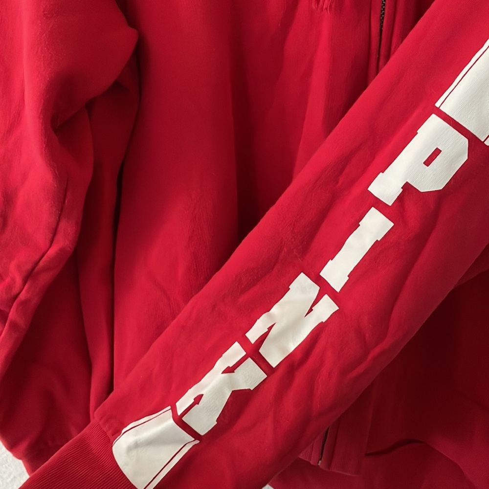 VS PINK | Victoria’s Secret Pink | Red Zip Up Hoodie Size Small - Picture 6 of 6